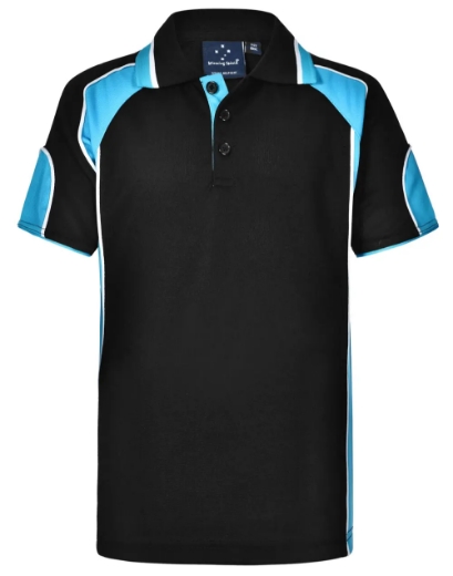 Picture of Winning Spirit, Kids Cooldry Contrast Polo w Panels